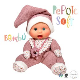 PEPOTE SOFT BAMBOO DISPLAY DOLL 8 UNITS