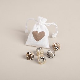 Dice set brown (PU = 8 sets)
