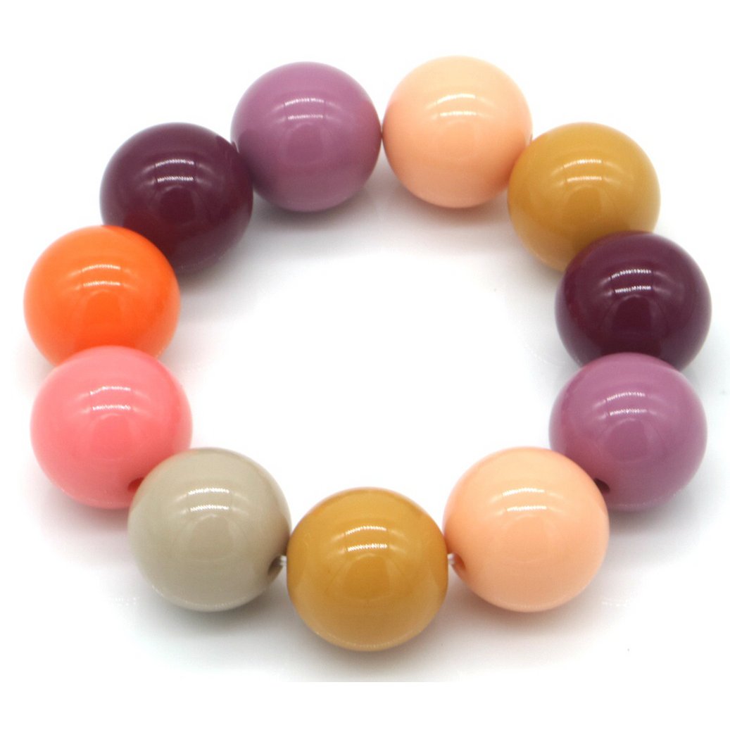 G-F21.1 B2582-001-3 Armband Multi-Farbe 18-mm-Perlen