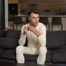 Men's Merino 250 Long Sleeve Crew Natural
