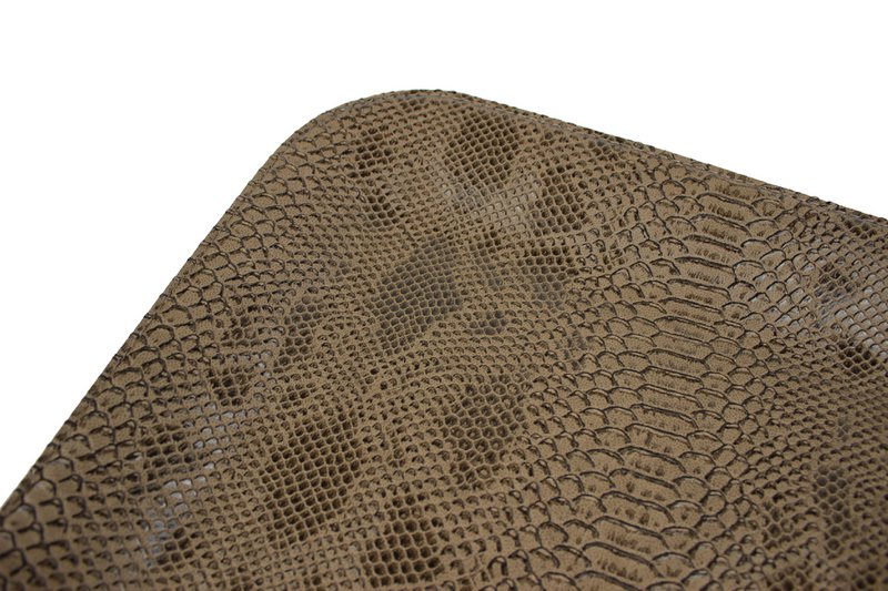Plateau plat petit reptile marron