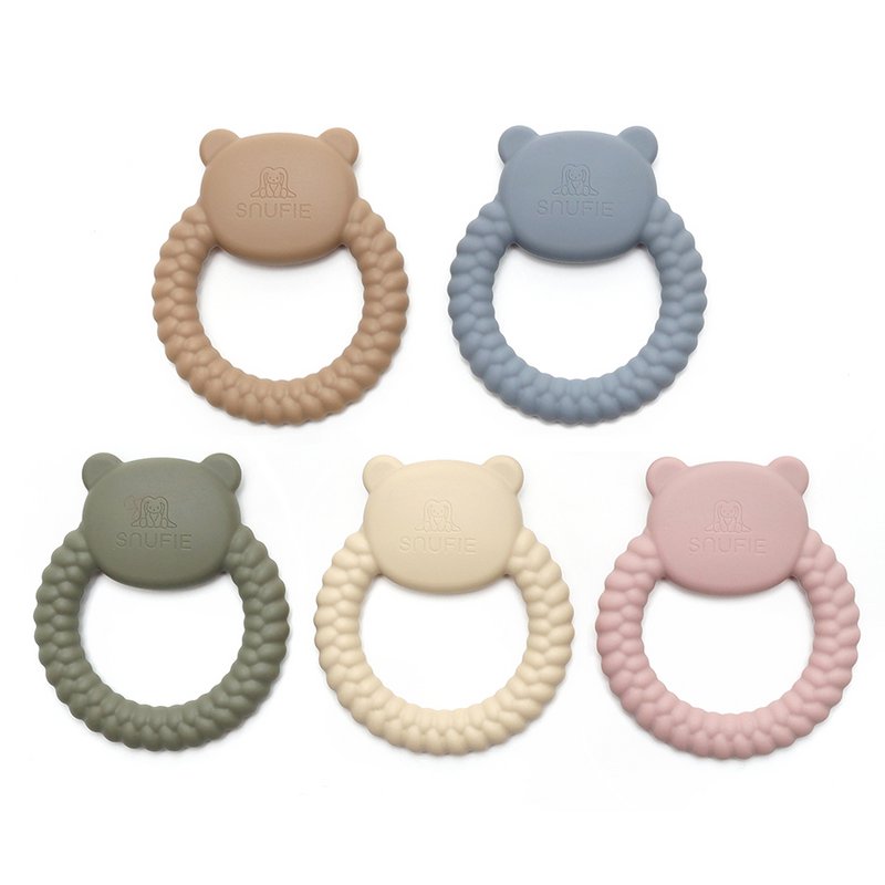 BEAR | Soft Silicone Teething Toy | KHAKI