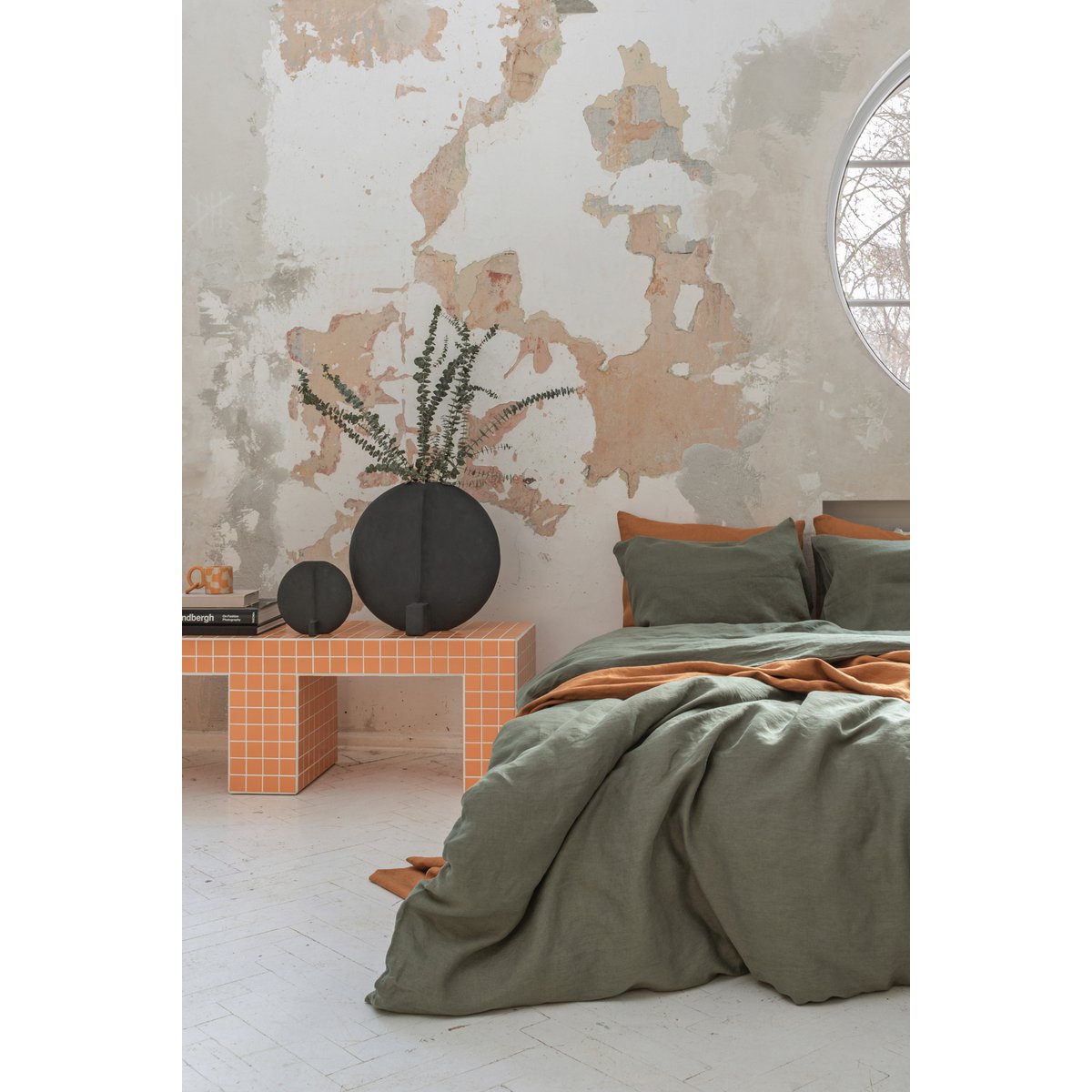 Linen bedding set / Nordic Moss
