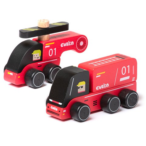Holzautos Feuerwehr