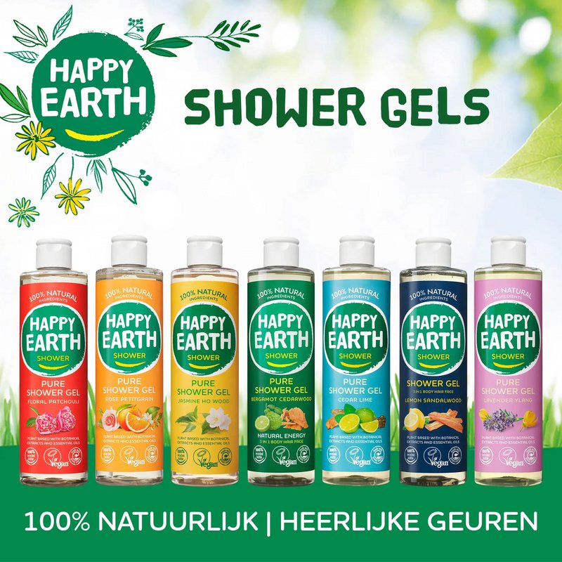 Natuurlijke Douchegel Bergamot Cedarwood