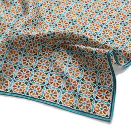 Orange Silk Square Scarf Wallada