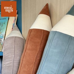 Corduroy crayon pillow “Carmel”