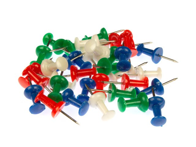 Chinchetas Kangaro 40 uds. Aguja de 10mm, botón de 12x9mm, 4 kl.