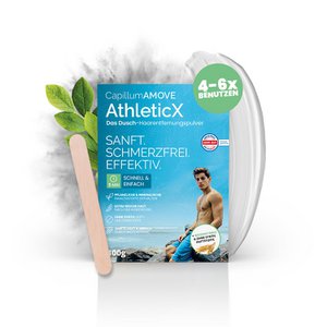 Capillum AMOVE AthleticX Enthaarungscreme 200g / 300g Intimbereich Männer Enthaarungspulver schmerzfrei