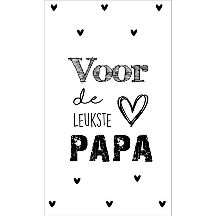 Karte 5 x 8,5 cm mit Text Für den besten Vater.