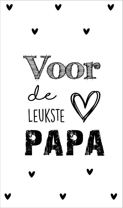 Karte 5 x 8,5 cm mit Text Für den besten Vater.