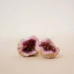 Geode Quartz Crystal Pink