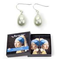 Pearl Earrings, Silver, Vermeer, Girl with the Pearl earring