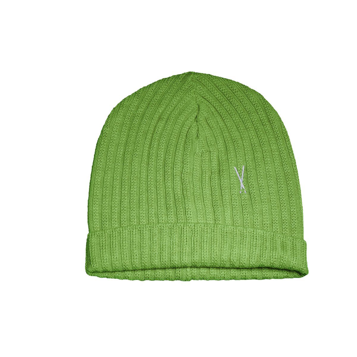 Bonnet en laine et acrylique vert