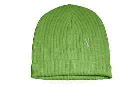 Green wool and acrylic beanie