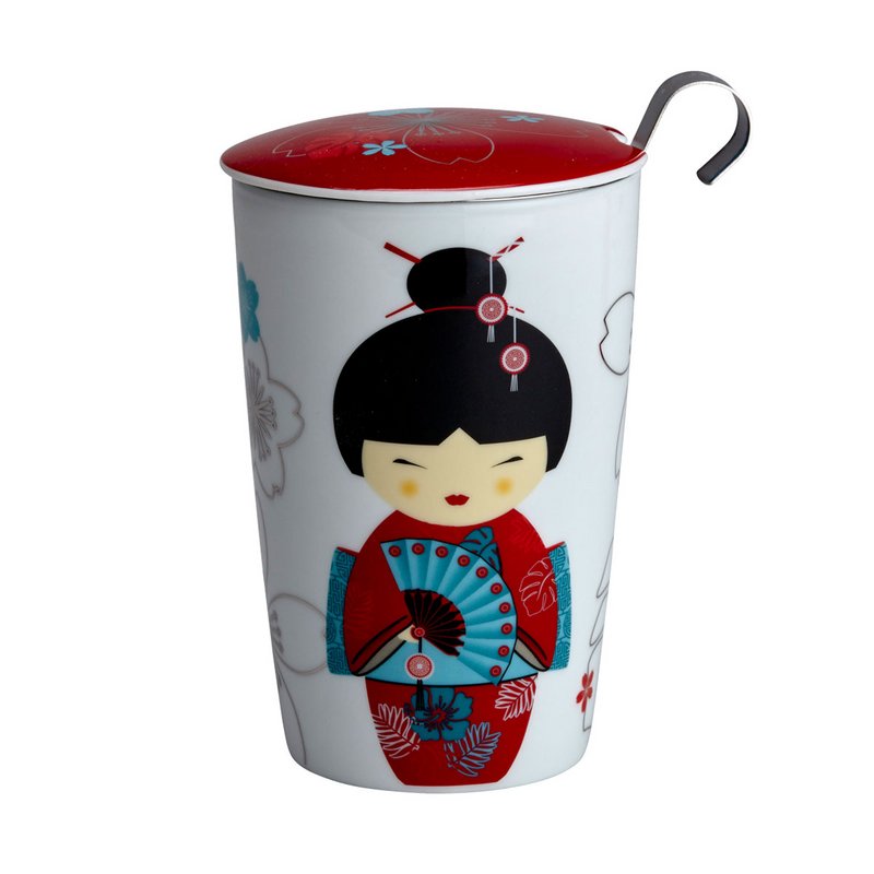 porcelænskrus TEAEVE® "Lille Geisha rød"