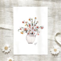 Ansichtkaart - Narcissen