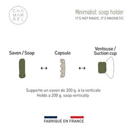 Portasapone minimalista magnetico francese | all'ingrosso