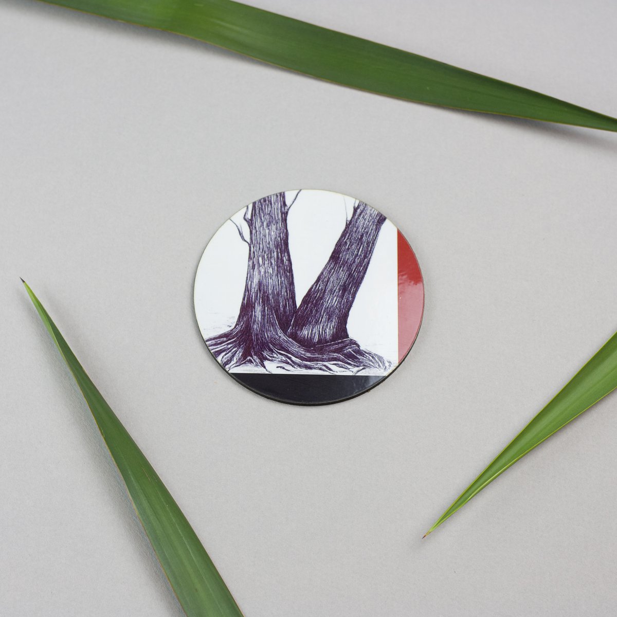 Sæt med 6 Rising Sun coasters