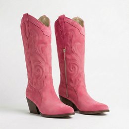 Leonie Shell Pink Texan støvler
