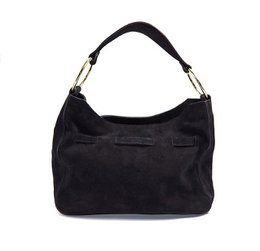 Borsa tote morbida MIKI CITY nera e arancione