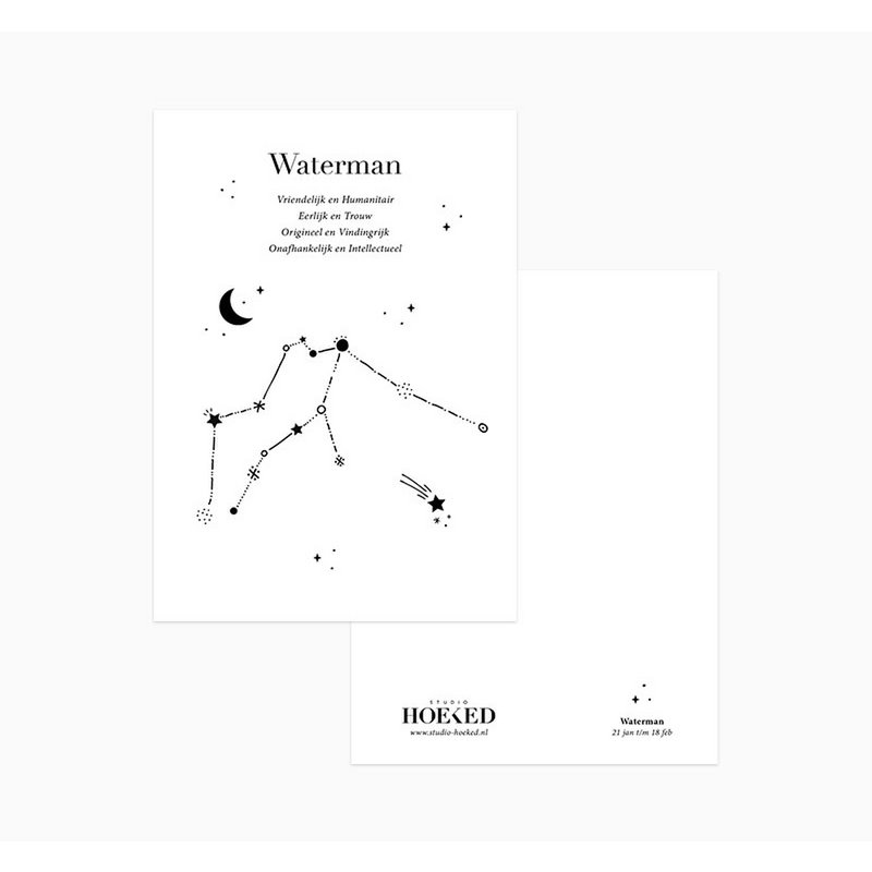 Ansichtkaart | Sterrenbeeld | Waterman