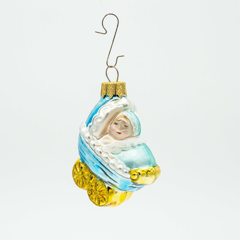 Baby carriage tree decoration