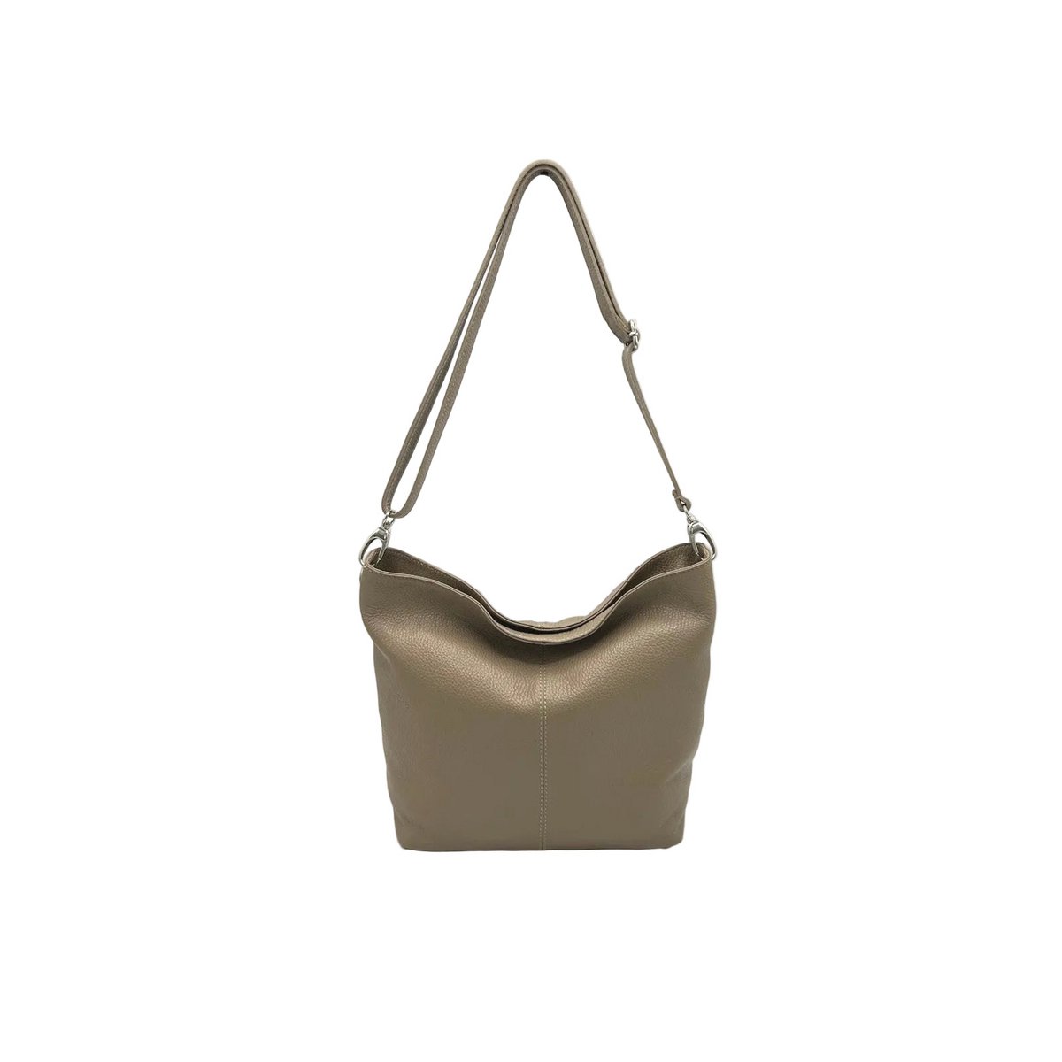 Bolso de hombro para mujer en piel auténtica, Made in Italy, art. 112453Nuevo