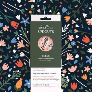 Groeiende kit met activiteiten - Scrollino Cress Sprouts
