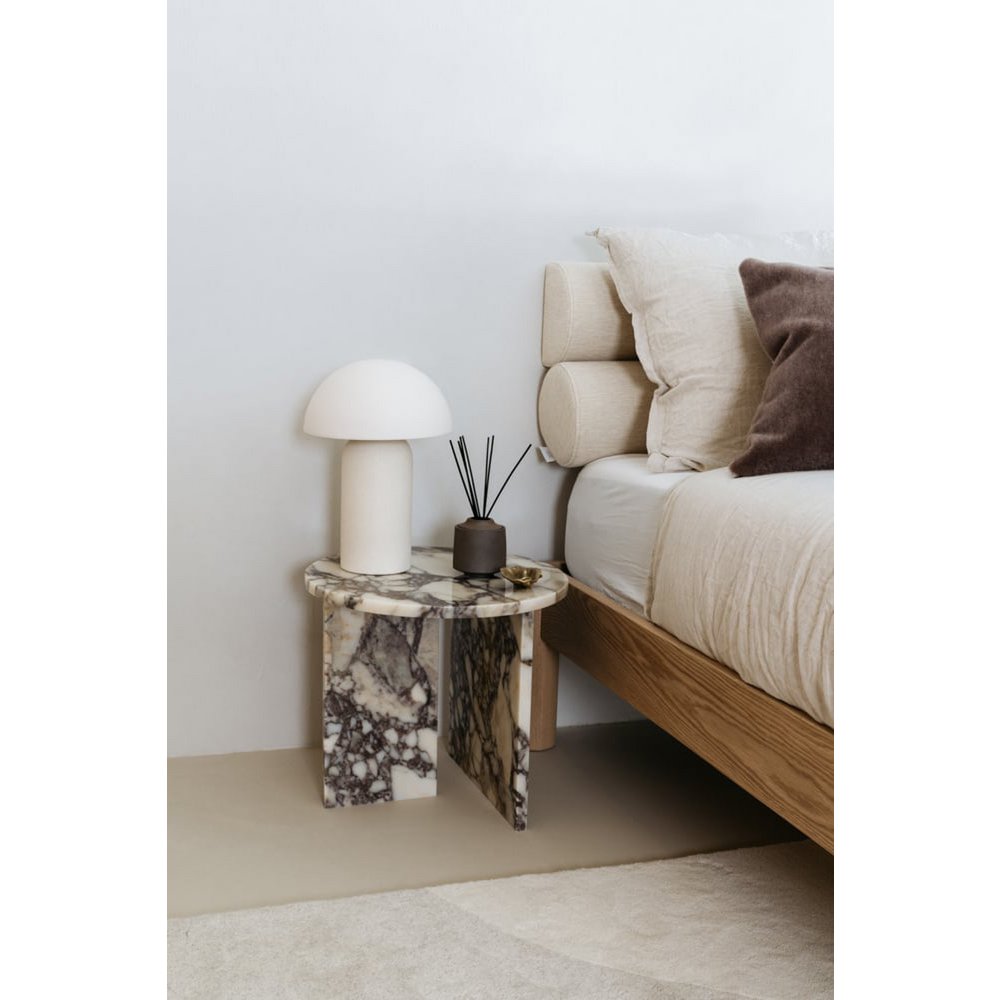 Handmade table lamp Maeve from Portuguese earthenware, natural