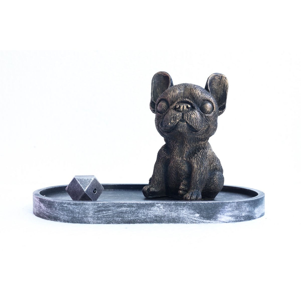 Set portainciensos Bulldog Francés sentado
