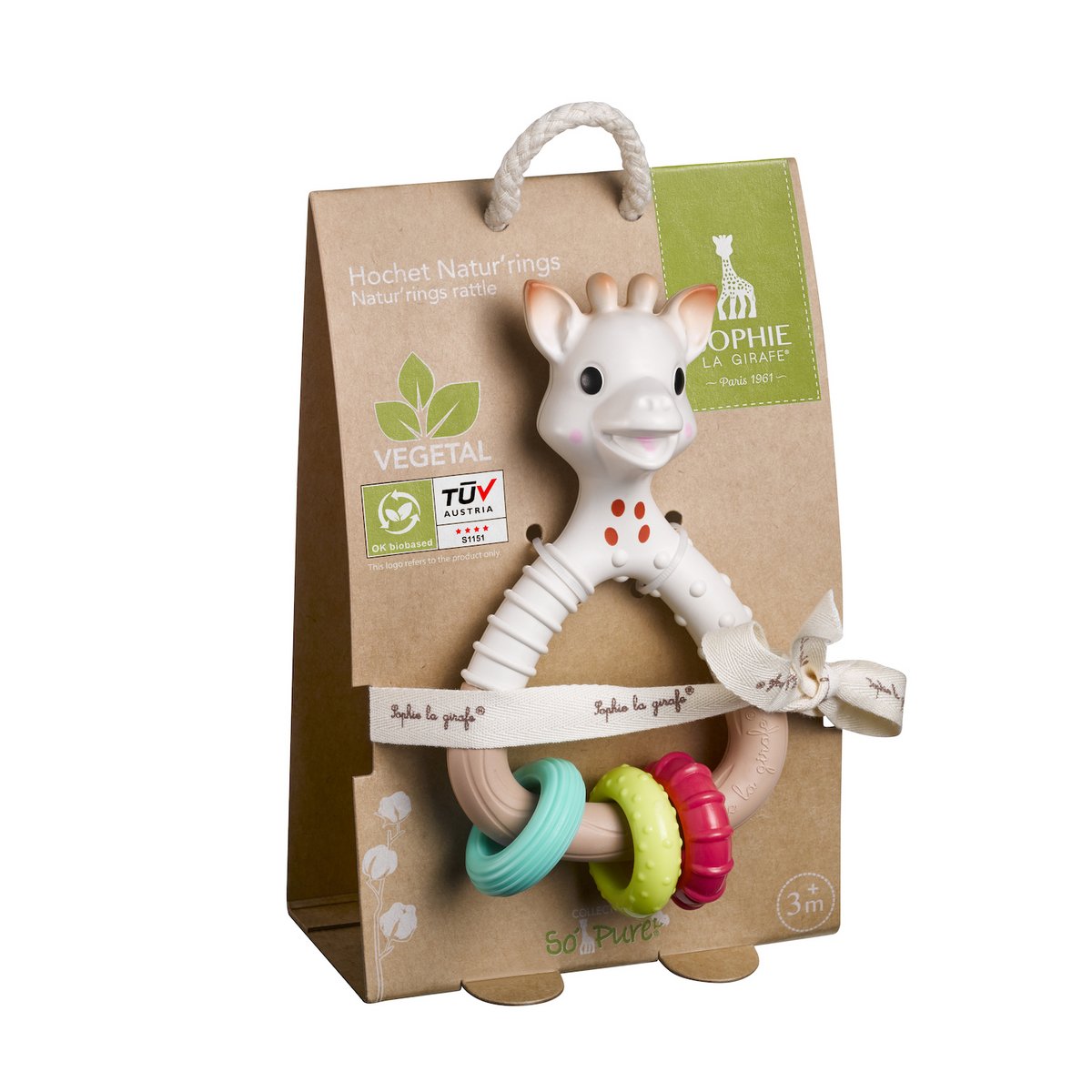 Sophie die Giraffe So'Pure Natur'rings rasseln