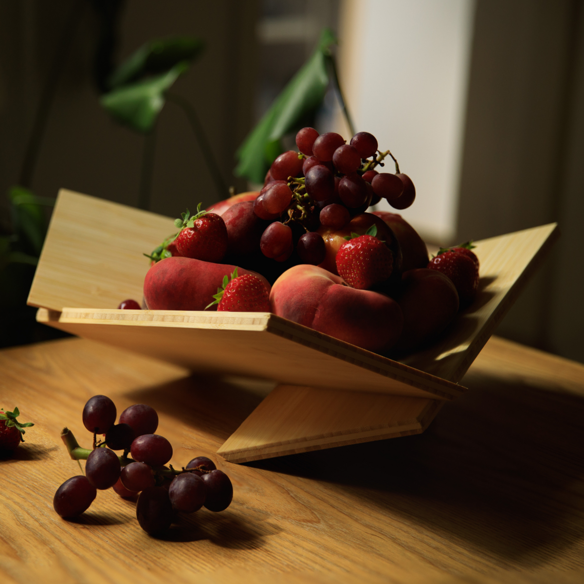 Bamboo Wooden Fruit Bowl