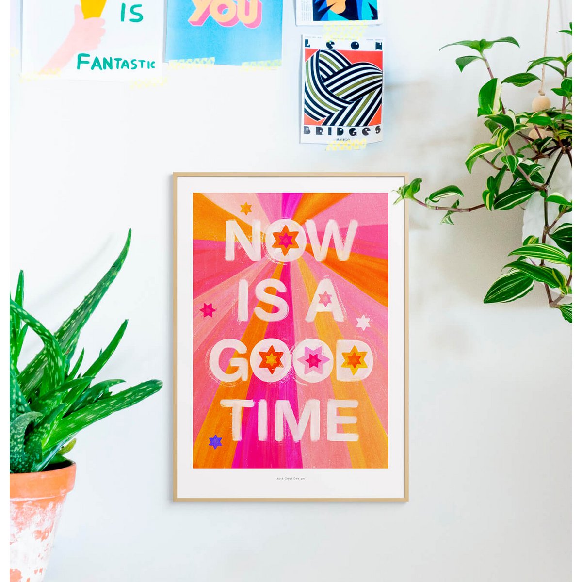 Now is a good time | Quote Art Print Typography Poster