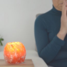 Himalayan salt candle holder - For CHAUTER CHAUTER - RADS 500G format - Gift idea - Original decoration object