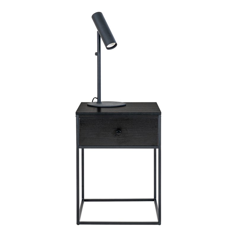Vita Side Table - black, steel, 40x40x55cm