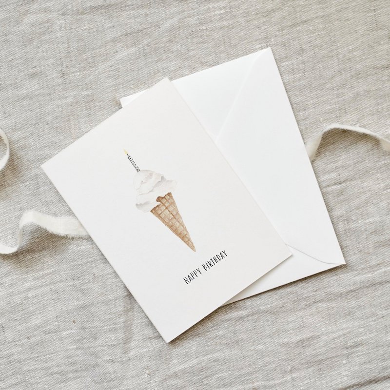 Biglietto d'auguri · Candela gelato