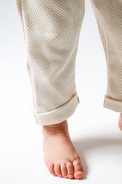 Pantaloni per bambini a vita alta in edizione limitata sostenibile | 100% cotone biologico