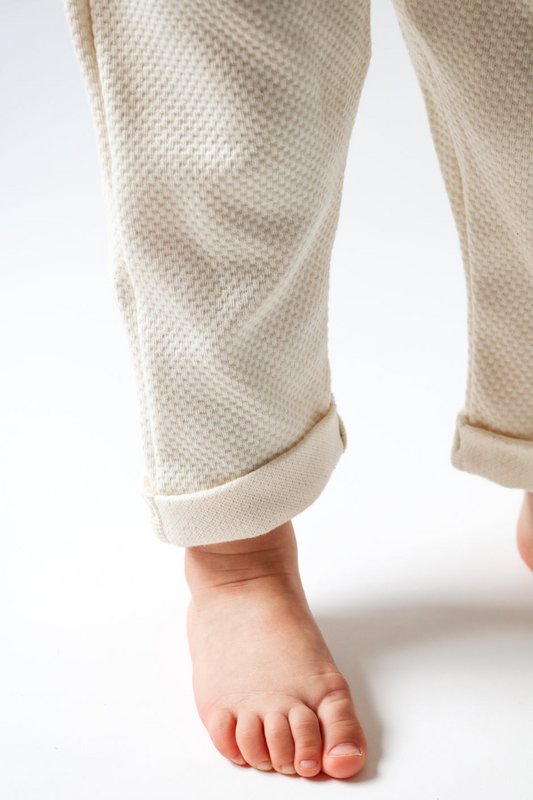 Pantaloni per bambini a vita alta in edizione limitata sostenibile | 100% cotone biologico