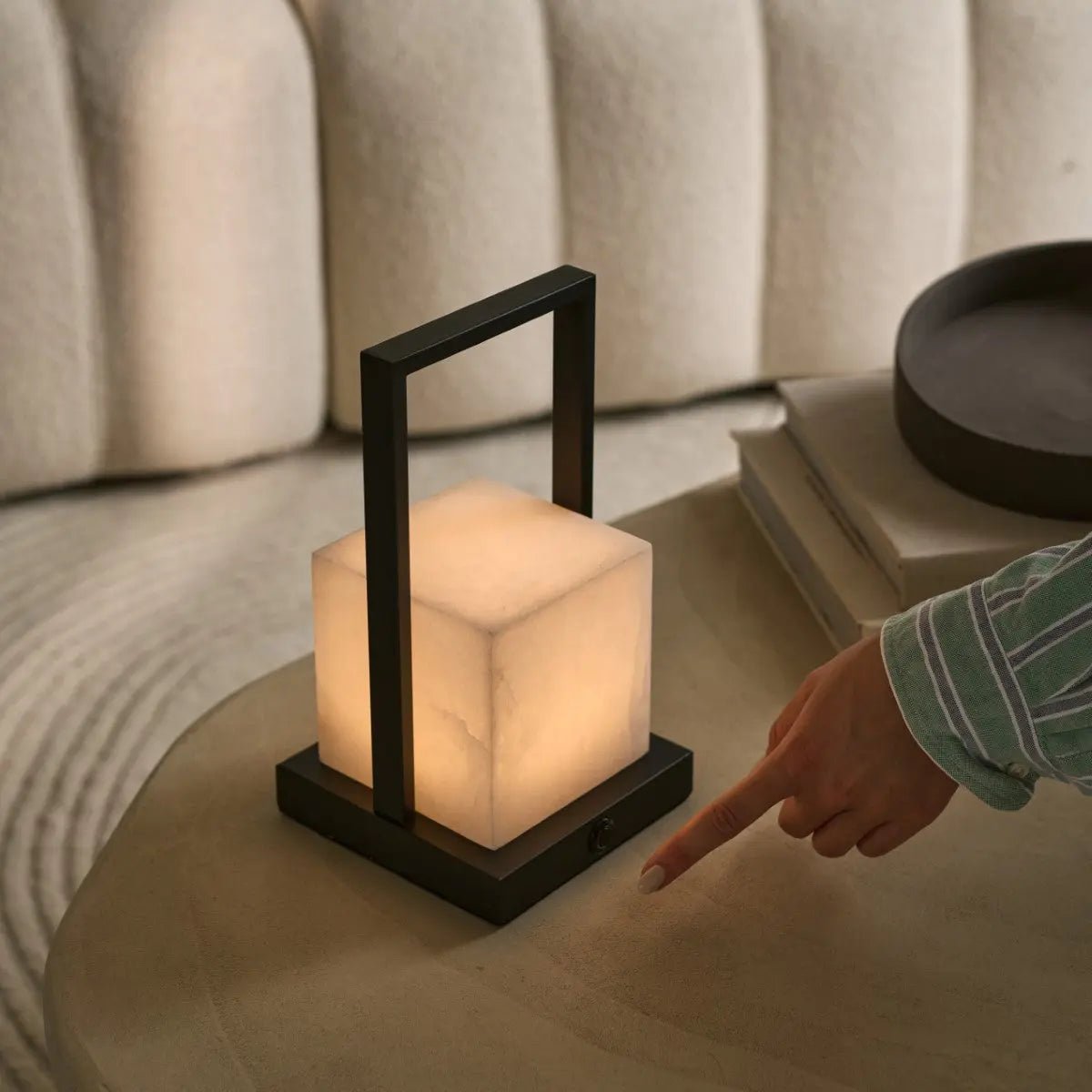 Nola Alabaster Rechargeable Table Lamp