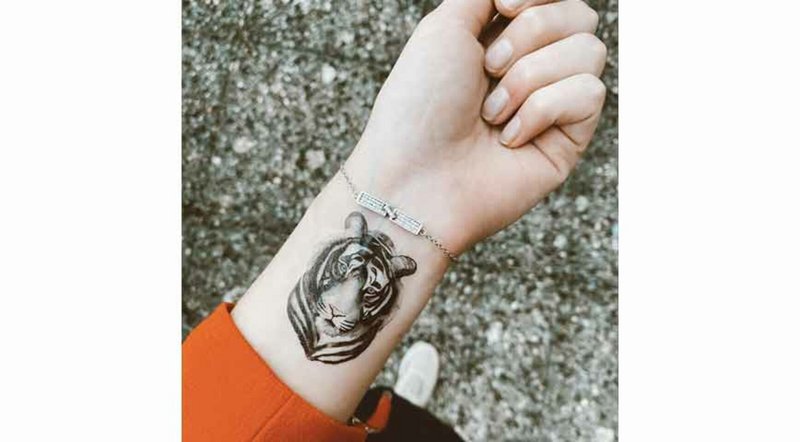 Tijdelijke tattoo: Tijger