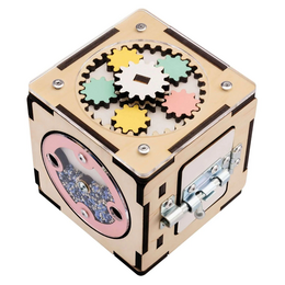 Set - BusyBoard house natural and creative cube