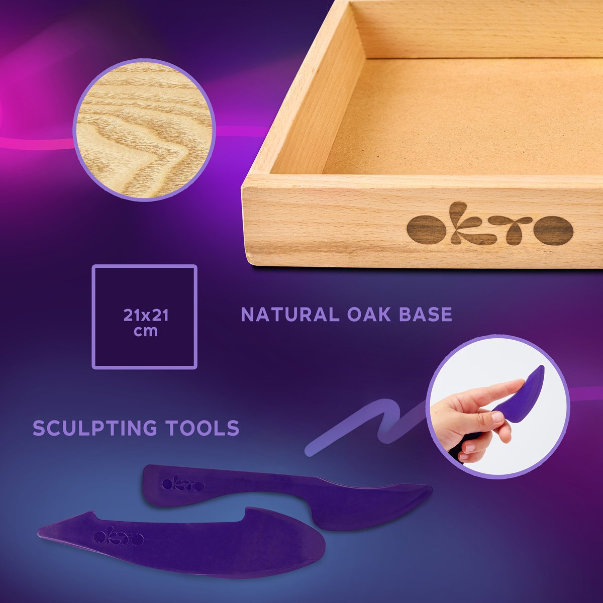 Okto Sensory Art Wood And Craft - Small World - Bat