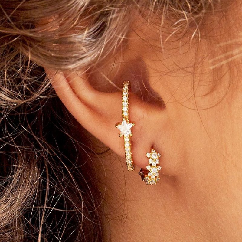 Rhinestone earrings