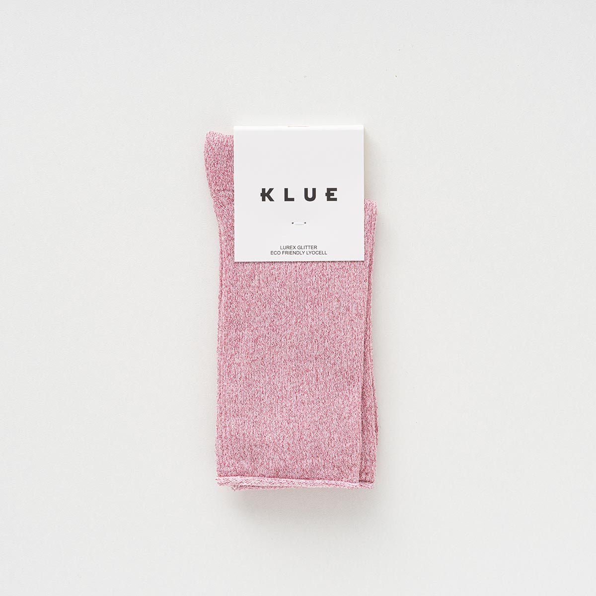 KLUE Glitter Lurex sokken van milieuvriendelijk Lyocell | Roze