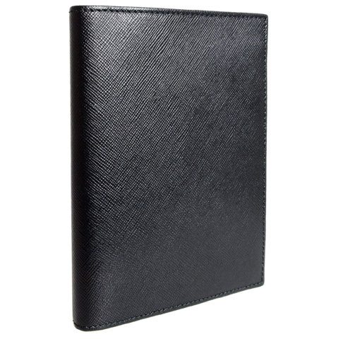 Saffiano Passport Sleeve Black