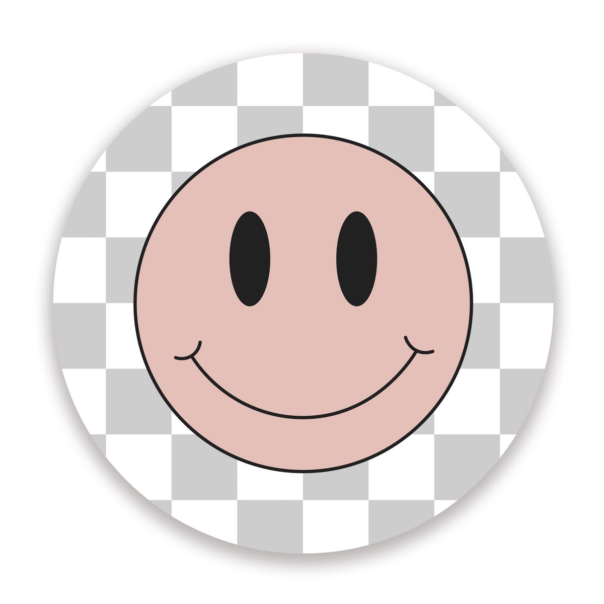 Vægcirkelsæt Smileys Pink