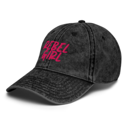 Vintage Cap REBEL GIRL Vintage Cotton Twill Cap