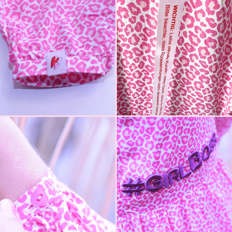 Zomerjurk %23GirlBoss ROZE leoprint viscose %23StatementFashion "The Message Dress"
