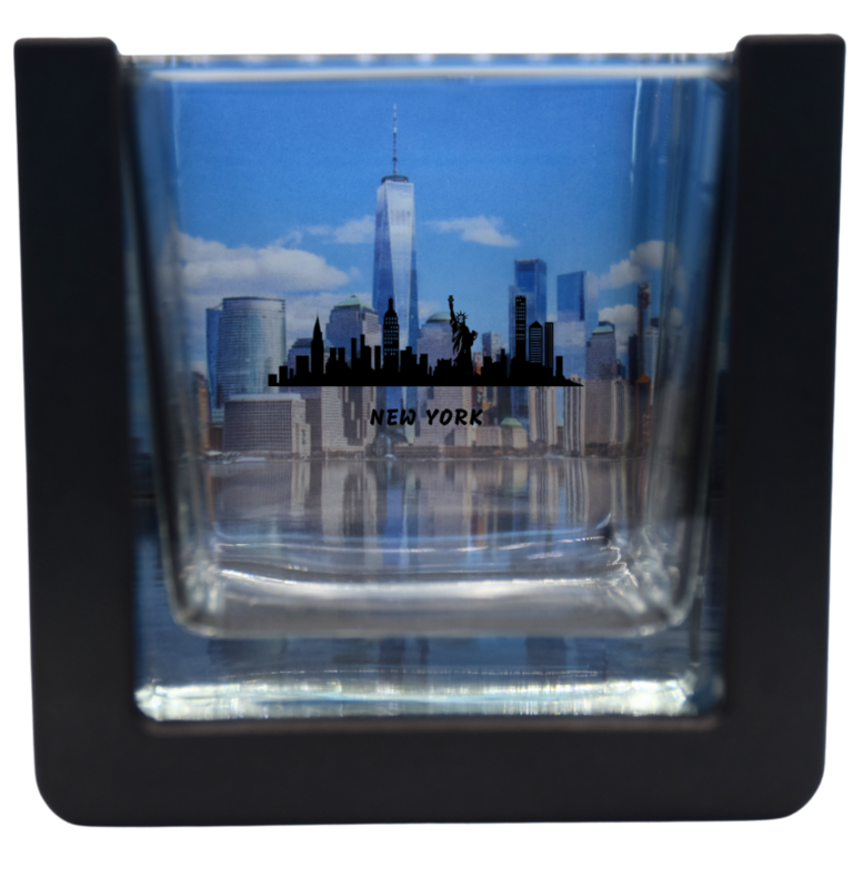 Vela perfumada sorpresa - Ciudades - Nueva York - 235 gr de cera vegana